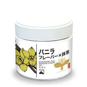 Vanilla matcha tin